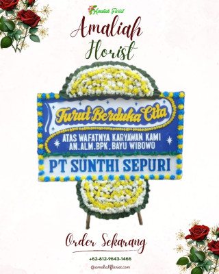 Papan Bunga Duka di Panti