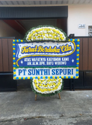 Papan Bunga Duka di Panti
